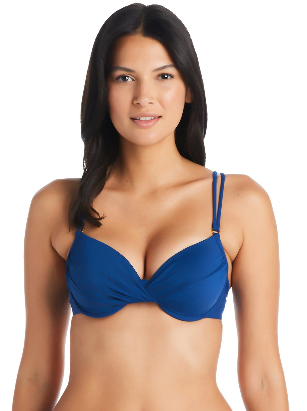 Bleu Rod Beattie Kore Ots Underwire Bikini Top Navy