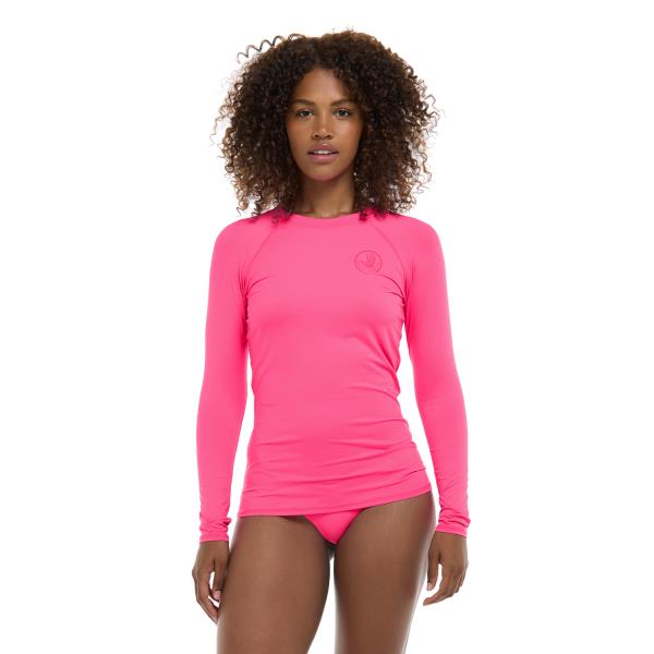 Body Glove Smoothies Sleek Long-Sleeve Rash Guards Bubble Gum
