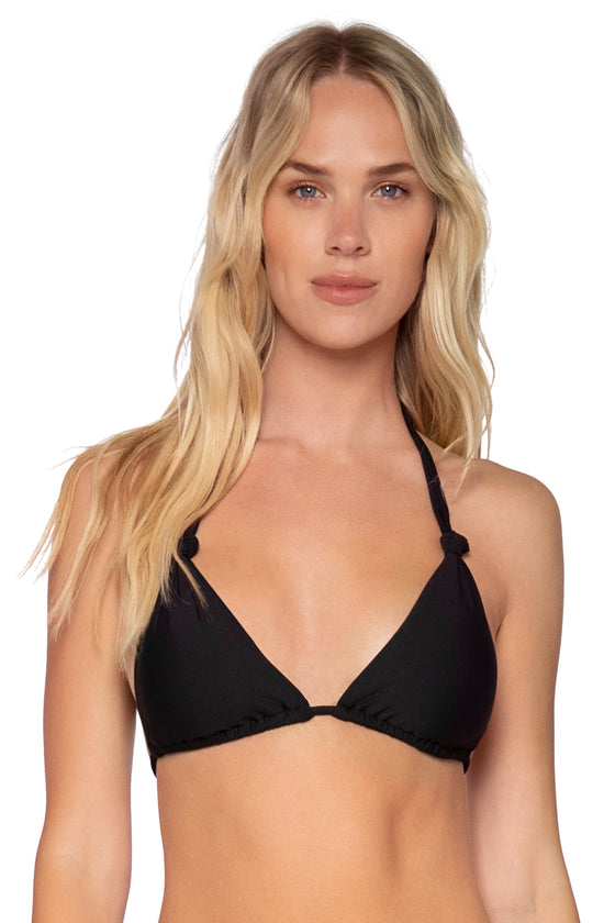Swim Systems Black Mila Triangle Bikini Top