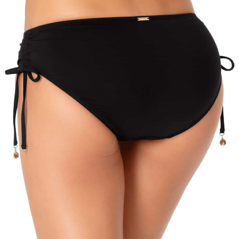 Anne Cole Live In Color Black Side Tie Swim Bottom