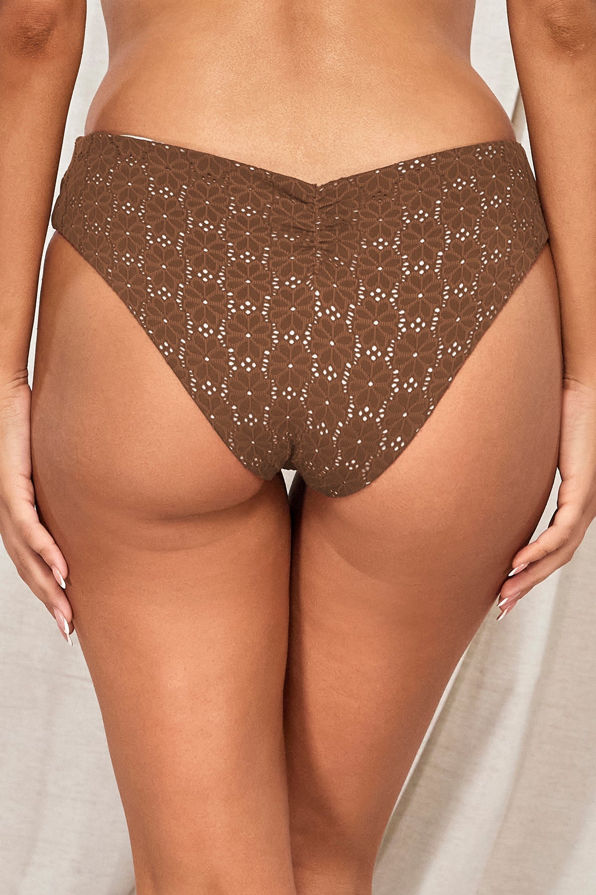 Swim Systems Cocoa Daisy Eyelet Hazel Hipster Bottom