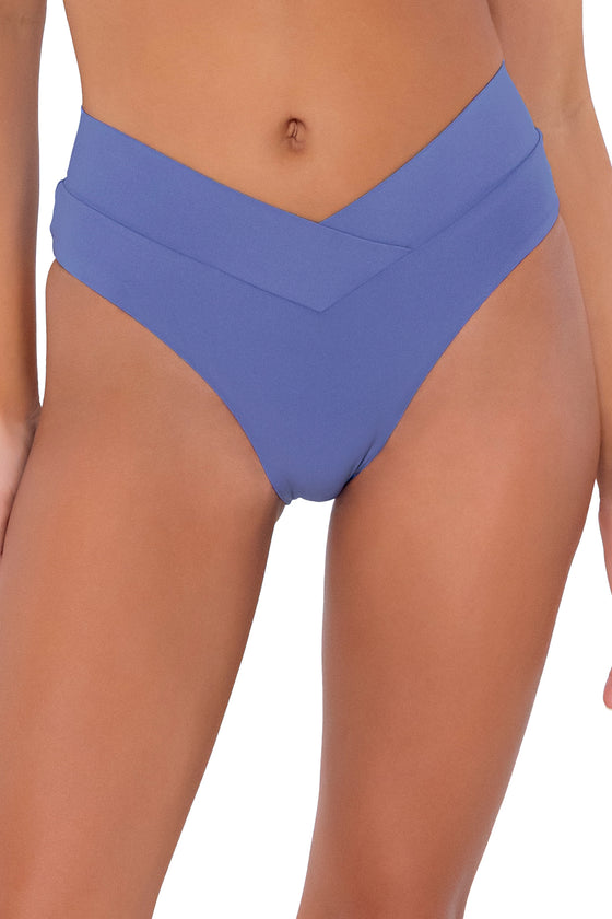 Swim Systems Blue Iris Delfina V-Front Bikini Bottom