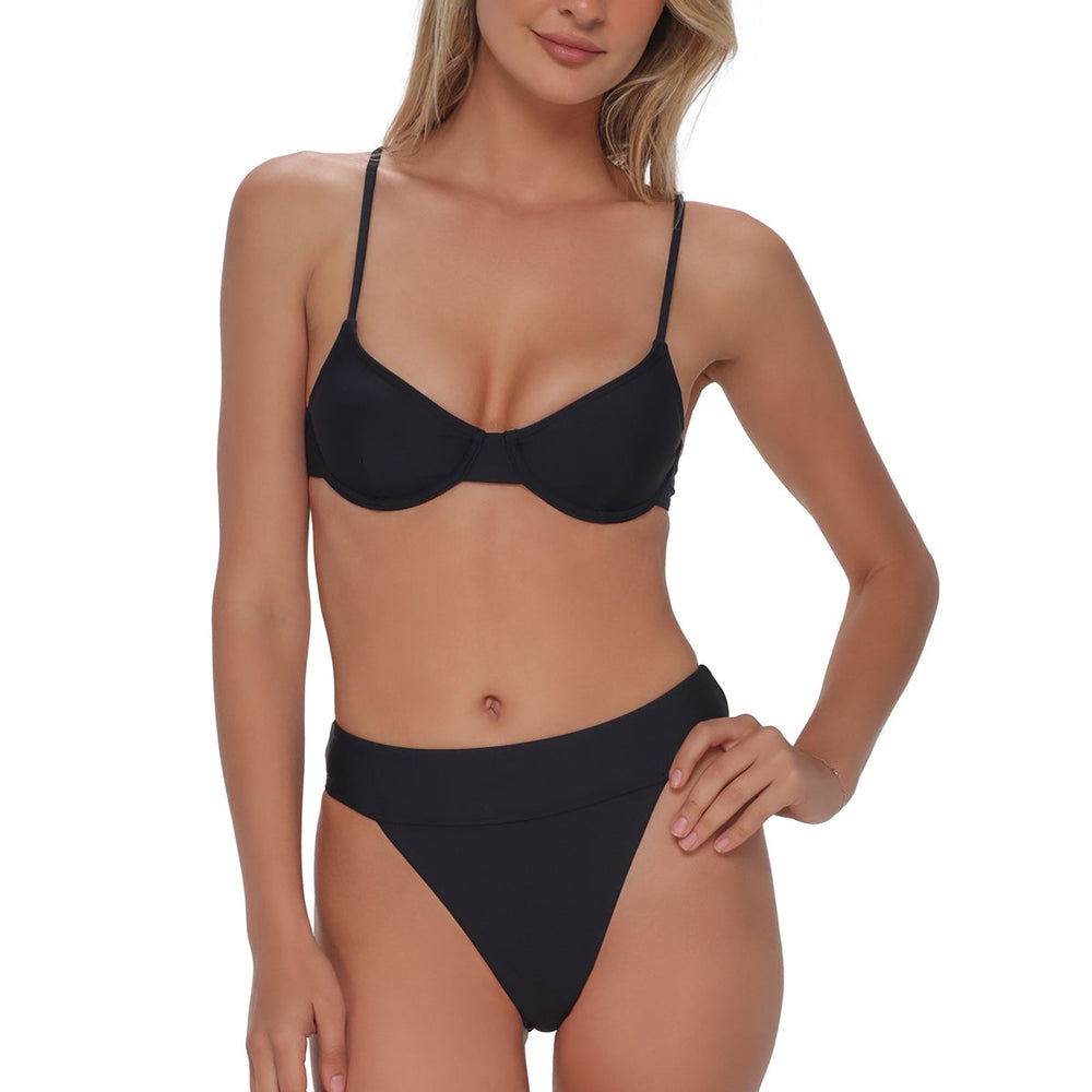
                      
                        Swim Systems Black Byron High Waist Bottom
                      
                    