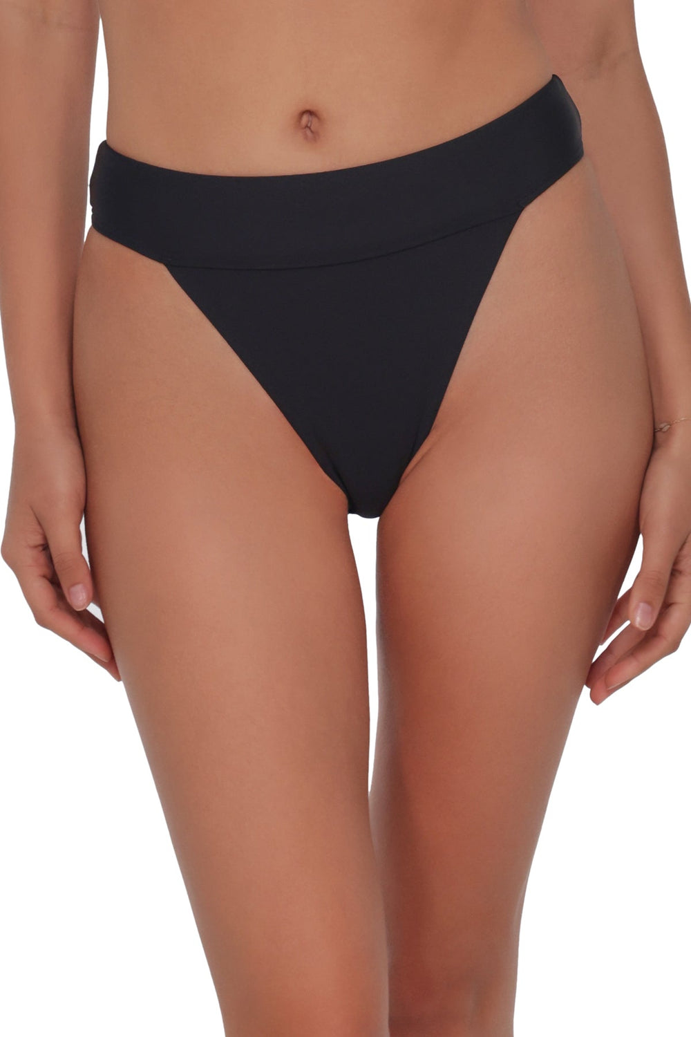 Swim Systems Black Byron High Waist Bottom