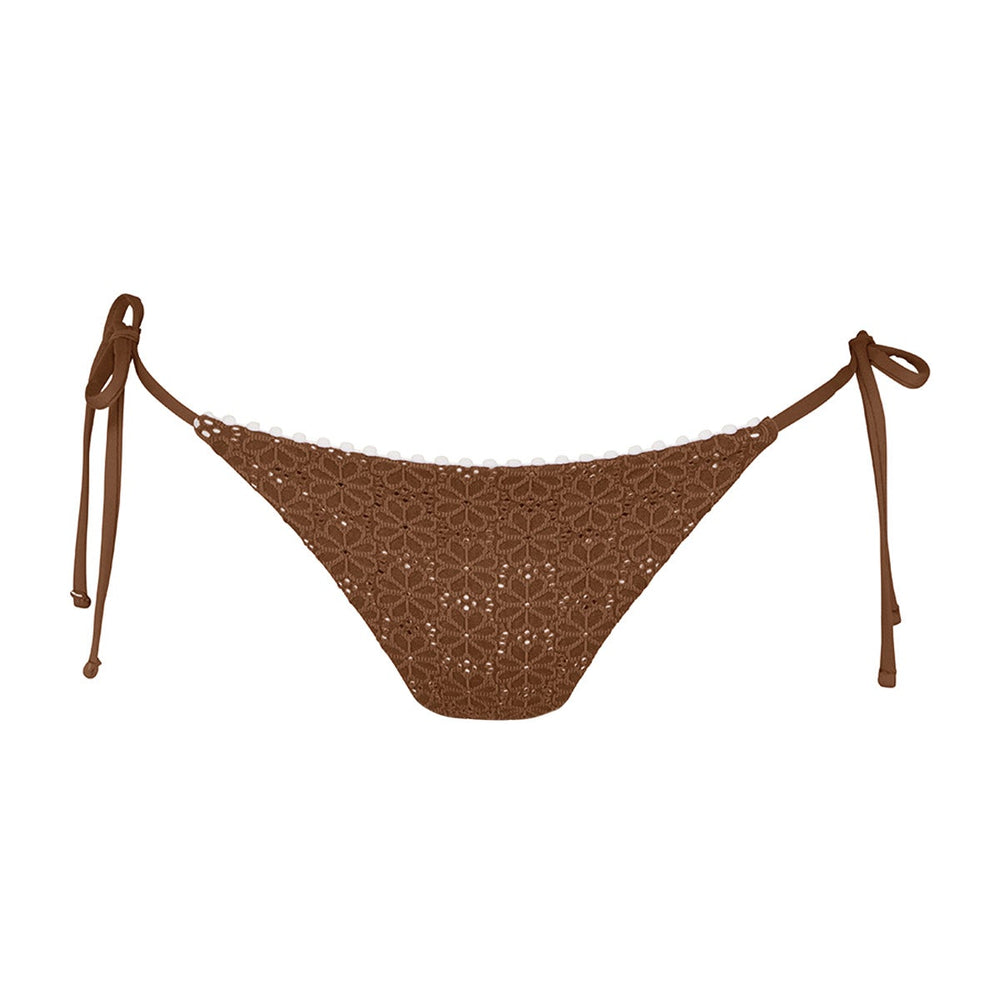 
                      
                        Swim Systems Cocoa Daisy Eyelet Pom Pom Tie Side Bottom
                      
                    