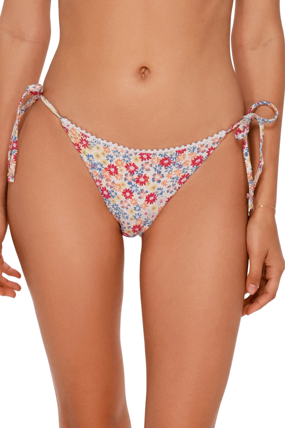 Swim Systems Prairie Petals Pom Pom Tie Side Bottom
