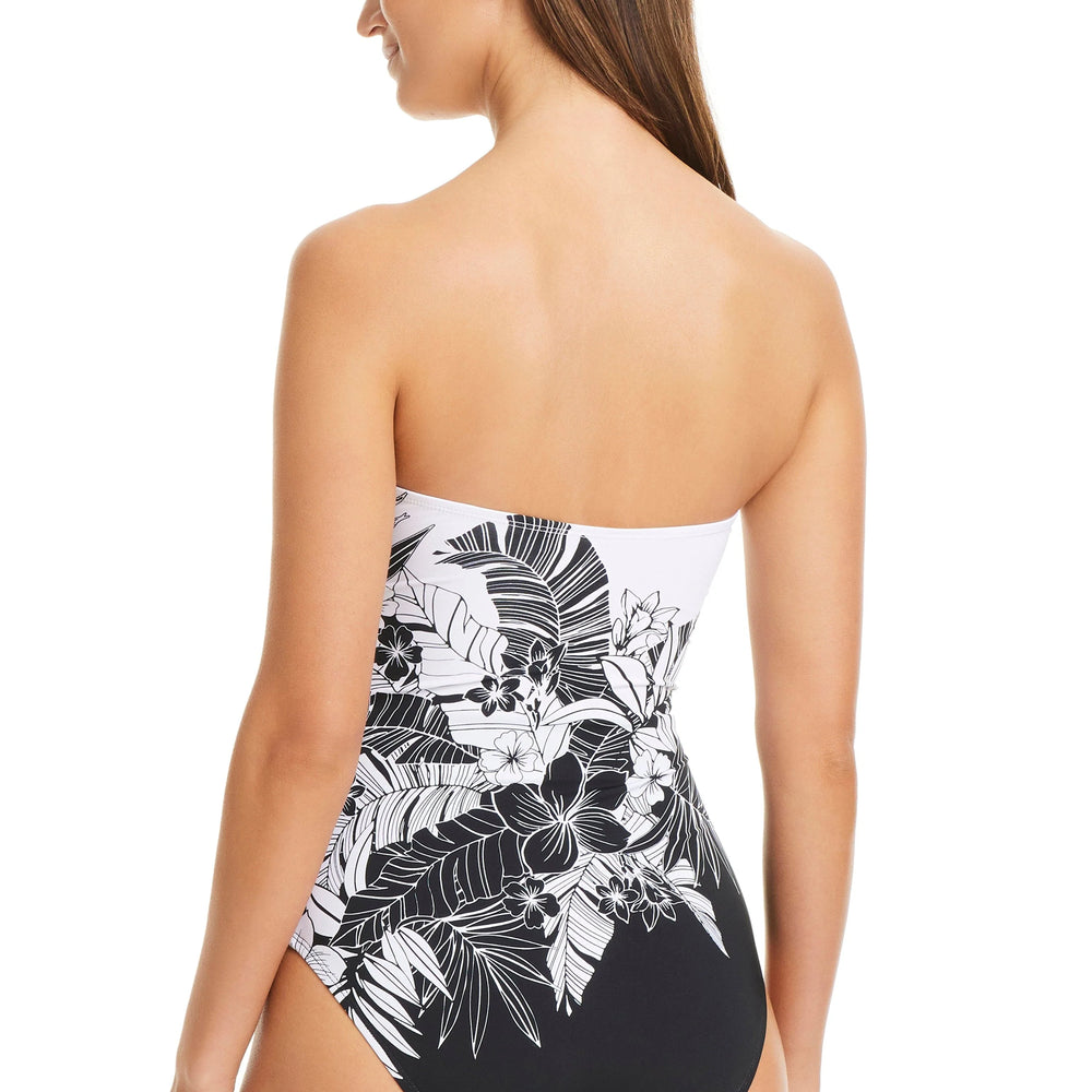 
                      
                        Bleu Rod Beattie Double Duty Shirred Bandeau One-Piece
                      
                    