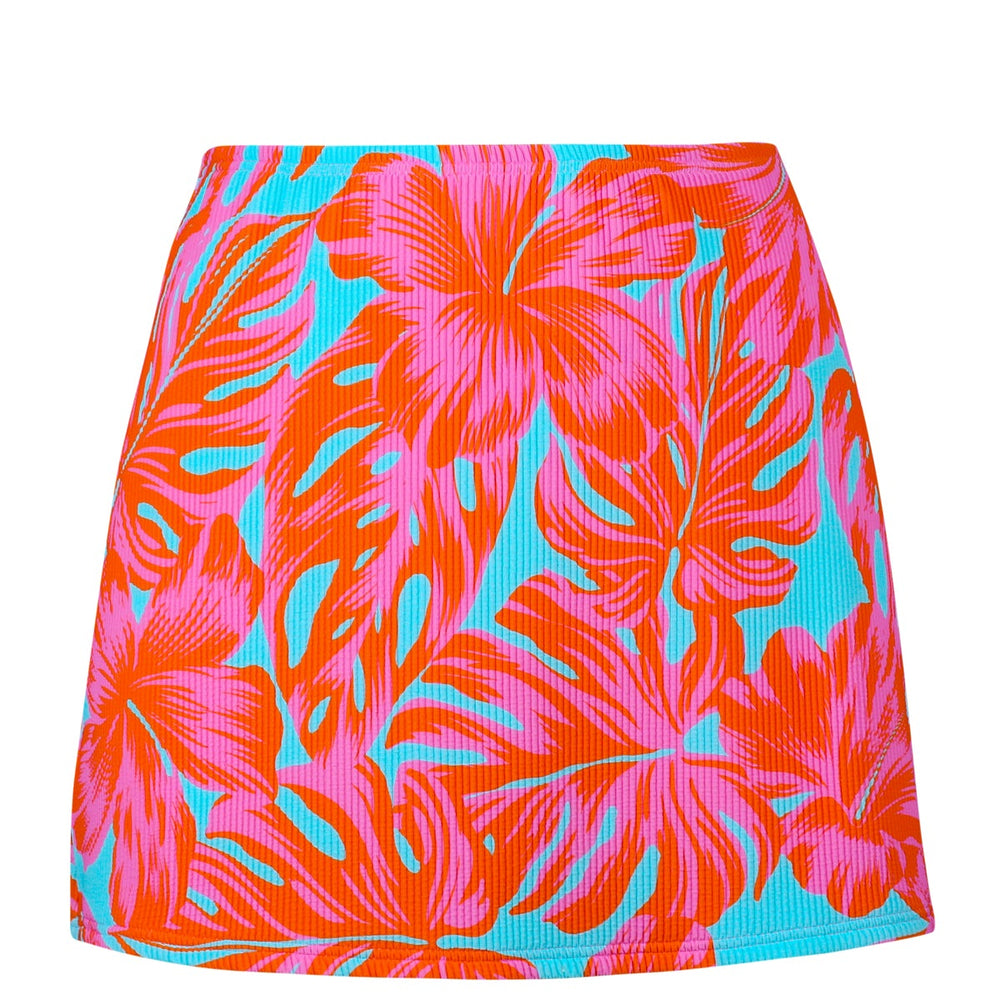 
                      
                        Swim Systems Palm Daze Rib Bree Mini Skirt Cover-Up
                      
                    