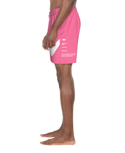 Nike Swim Breaker Space Men's 7" Volley Shorts Pinksicle
