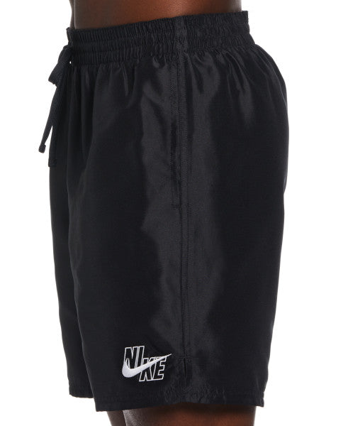 Nike Swim Men's Logo Essential  7" Lap Volley Shorts Black