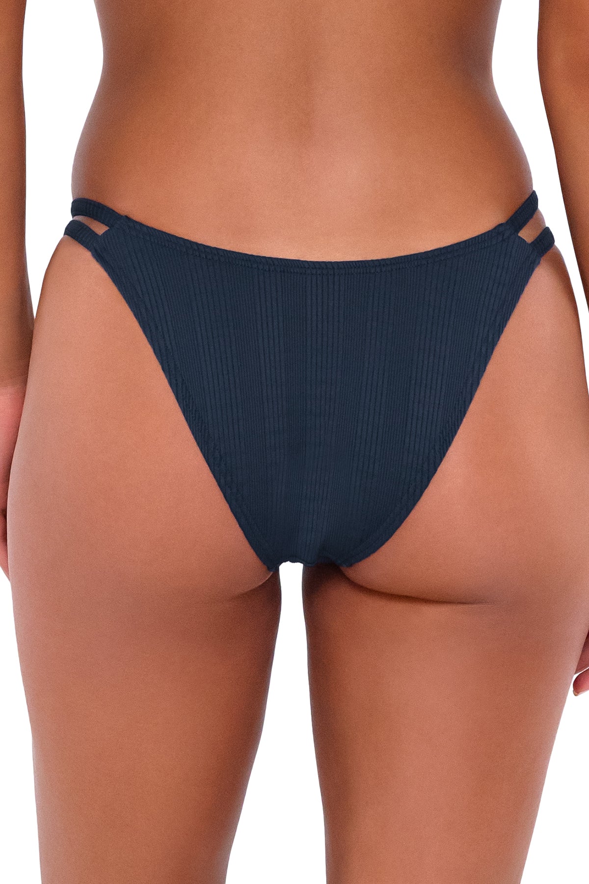 B Swim Navy Baja Rib Bella Hipster Bikini Bottom