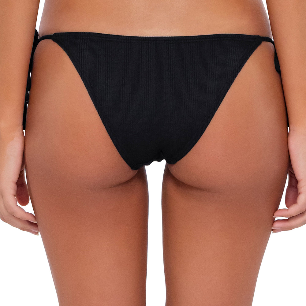 B Swim Black Baja Rib Andi Hipster Bikini Bottom