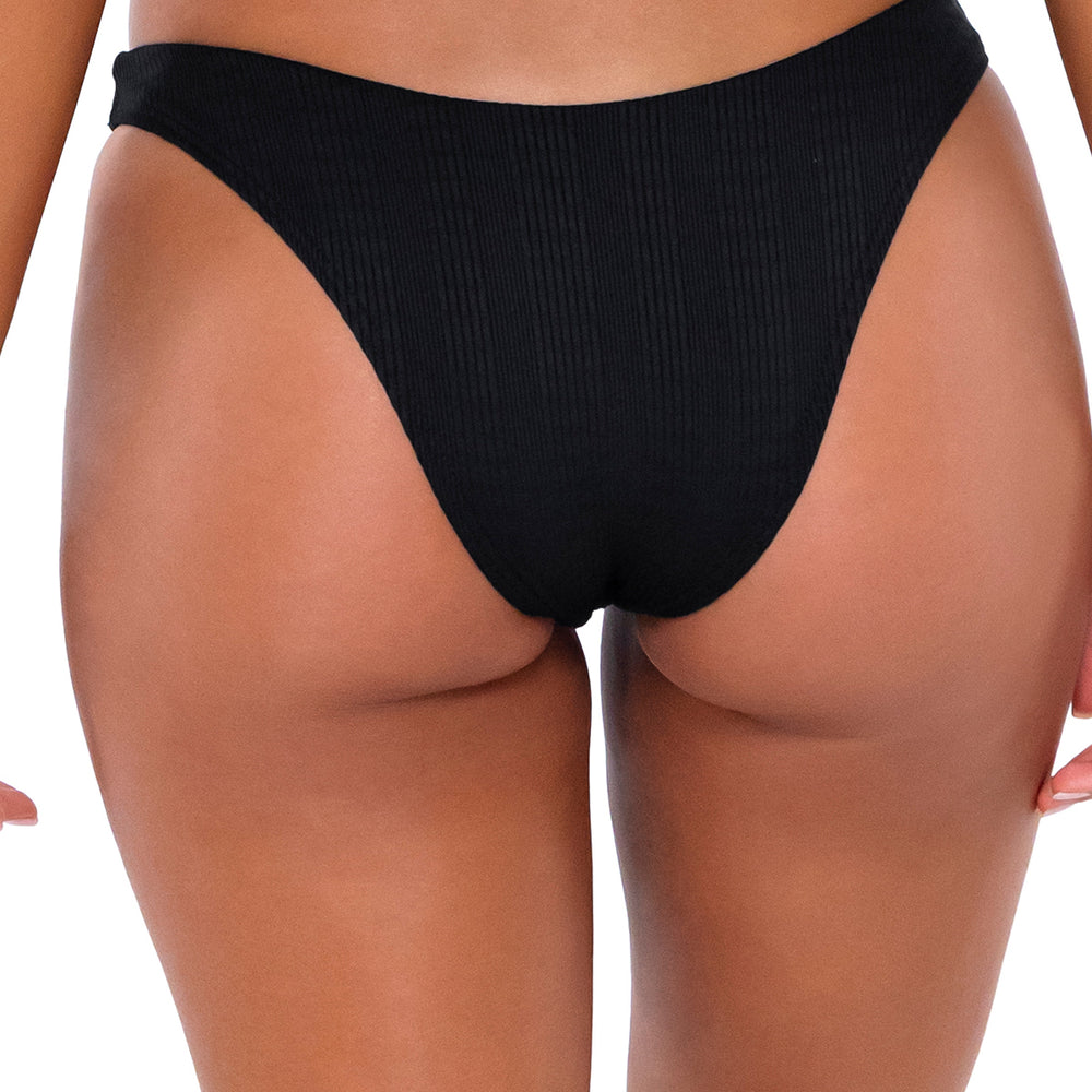 B Swim Black Baja Rib Maddie Bikini Bottom