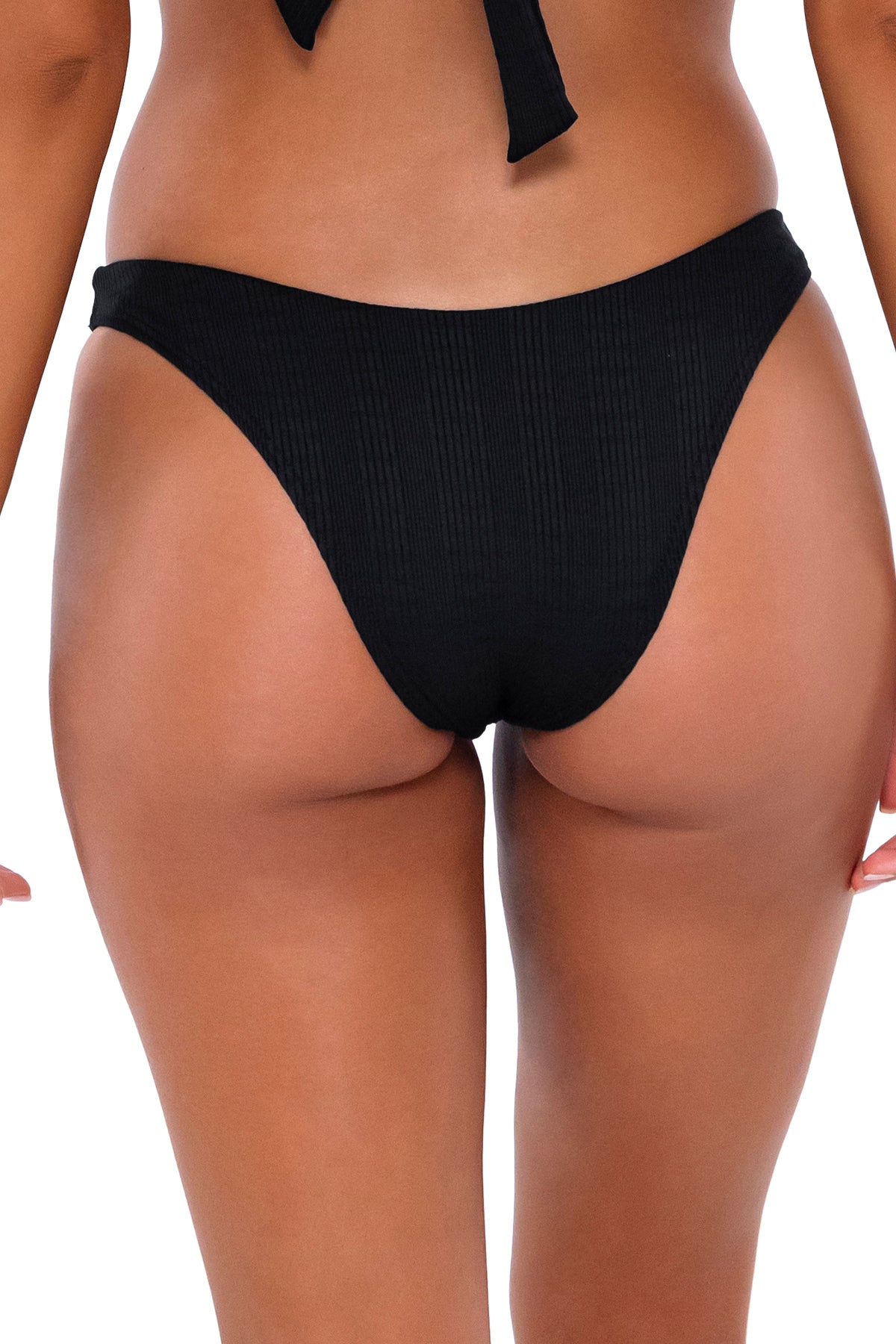 B Swim Black Baja Rib Maddie Bikini Bottom