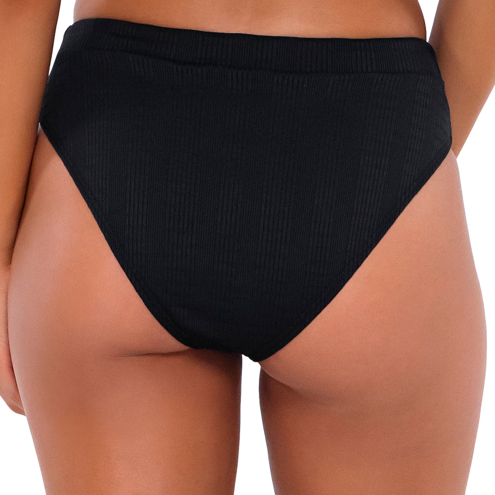 B Swim Black Baja Rib Margot Bikini Bottom