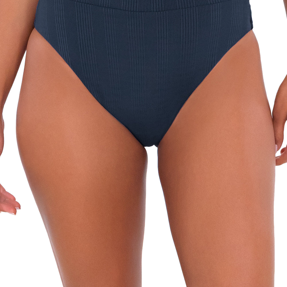 B Swim Navy Baja Rib Margot Bikini Bottom