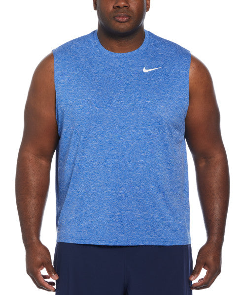 Nike Swim Men's Plus Size Heather Sleeveless Hydroguard Game Royal