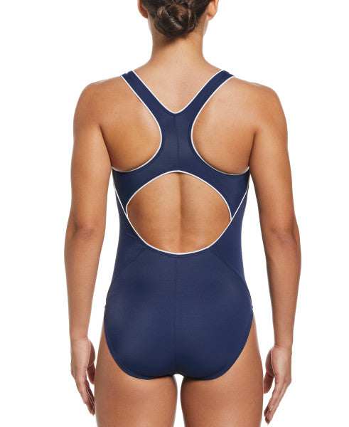 
                      
                        Nike Swim Women's Solid Powerback One Piece Midnight Navy
                      
                    