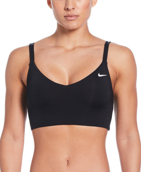 Nike Swim Women's Effortless Essential V-Neck Midkini Black