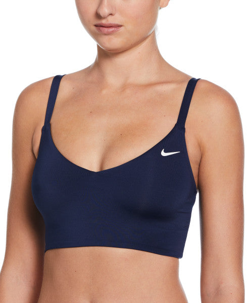 Nike Swim Women's Effortless Essential V-Neck Midkini Midnight Navy