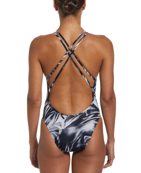Nike Swim Hydrastrong Solar Rise Spiderback One-Piece Black