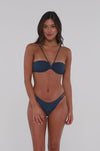 B Swim Navy Baja Rib Bella Hipster Bikini Bottom