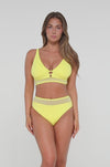 Sunsets Lemon Zest Sandbar Rib Danica Bikini Top Cup Sizes C to DD