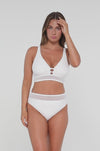 Sunsets White Lily Danica Bikini Top Cup Sizes E to H