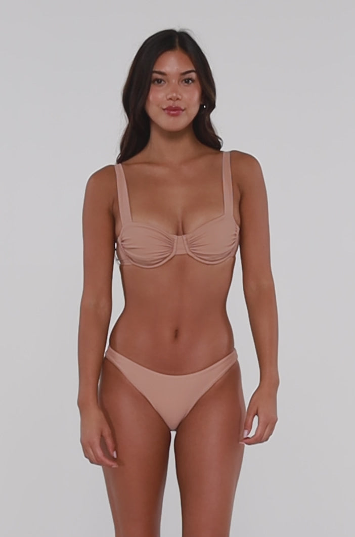 B Swim Amaretto Cassidy Demi Bra Bikini Top