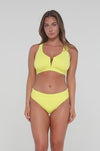 Sunsets Lemon Zest Sandbar Rib Hannah High Waist Bikini Bottom