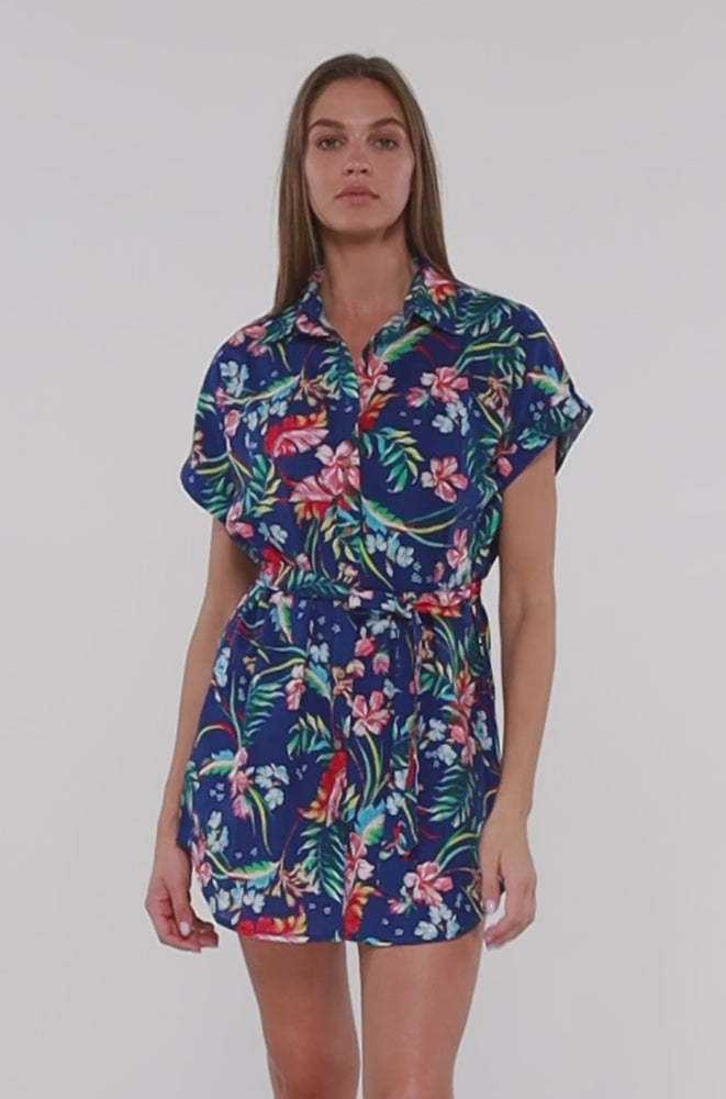 
                      
                        Load and play video in Gallery viewer, Sunsets Island Getaway Lucia Dress Cover Up
                      
                    