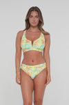 Sunsets Golden Tropics Sandbar Rib Vienna V-Wire Bikini Top Cup Sizes E to H