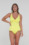 Sunsets Lemon Zest Sandbar Rib Forever Tankini Top Cup Sizes E to H