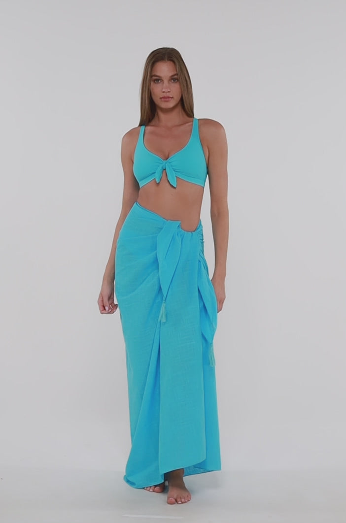 Sunsets Blue Bliss Paradise Pareo Cover Up