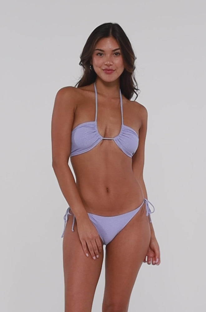 
                      
                        Load and play video in Gallery viewer, B Swim Lilac Lurex Andi Hipster Bikini Bottom
                      
                    