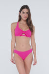 Sunsets Begonia Sandbar Rib Brandi Bralette Bikini Top