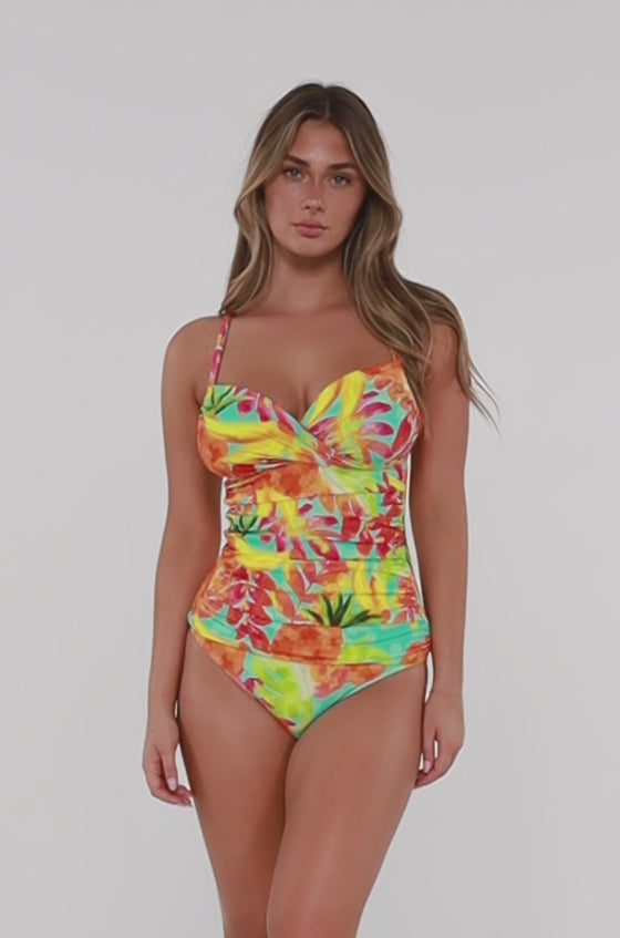 Sunsets Lush Luau Serena Tankini Top Cup Sizes C to DD