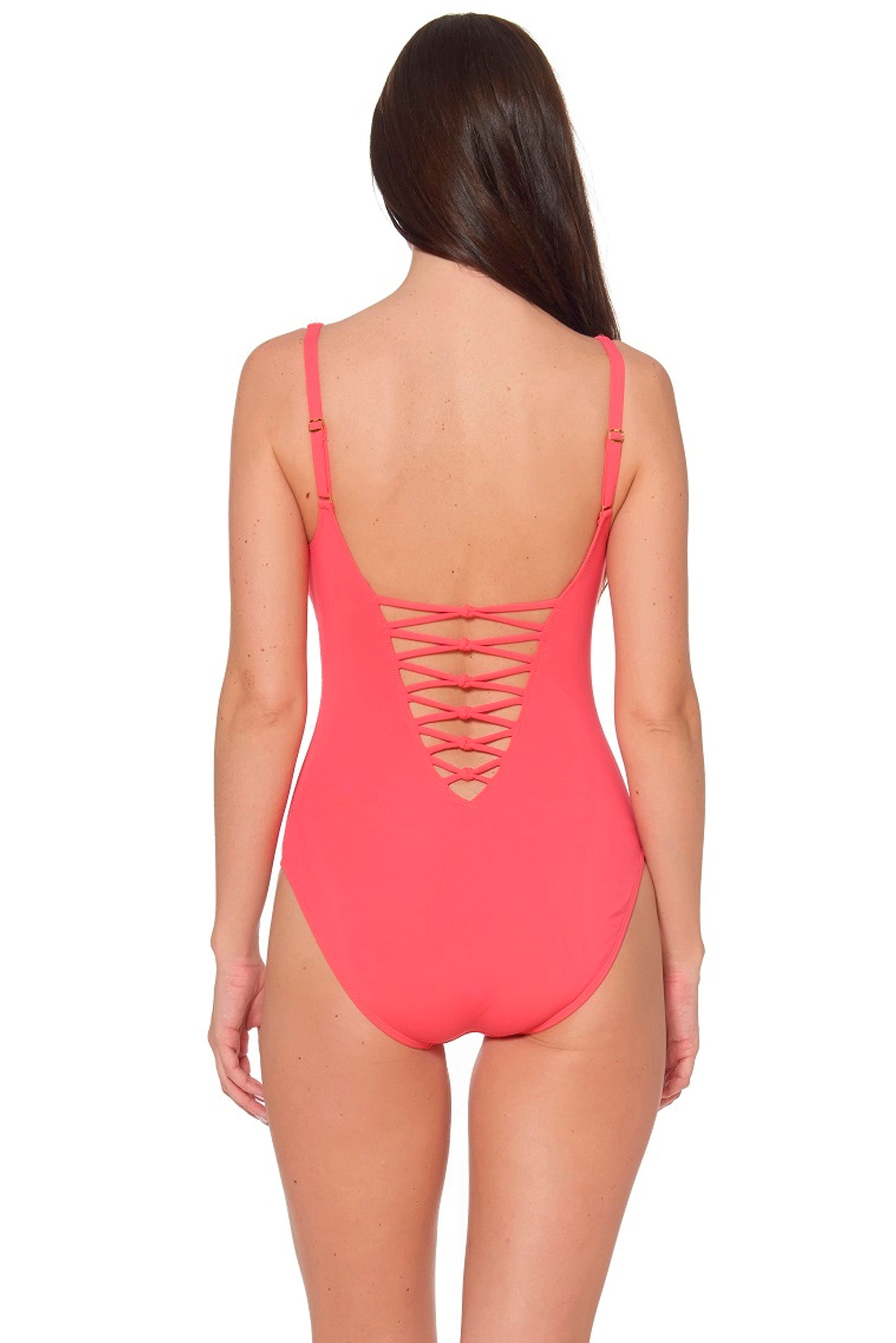 Bleu Rod Beattie Let's Get Knotty Plunge One Piece Watermelon