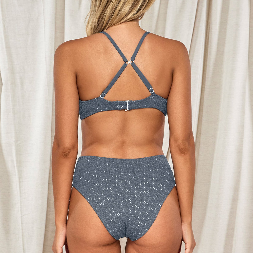 
                      
                        Swim Systems Dusk Daisy Eyelet Pom Pom Annalee Underwire Top
                      
                    