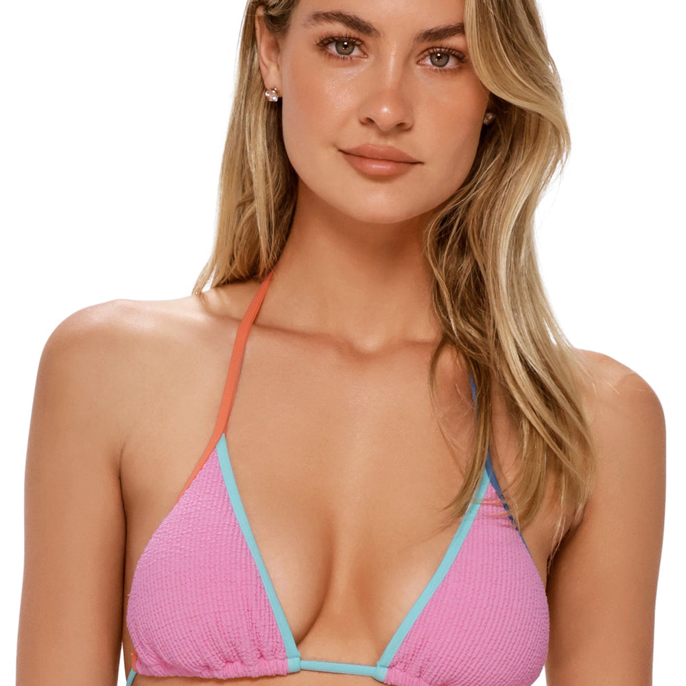 Swim Systems Cotton Candy Scrunch Trisha Triangle Top