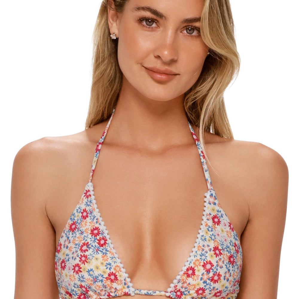 Swim Systems Prairie Petals Pom Pom Triangle Top