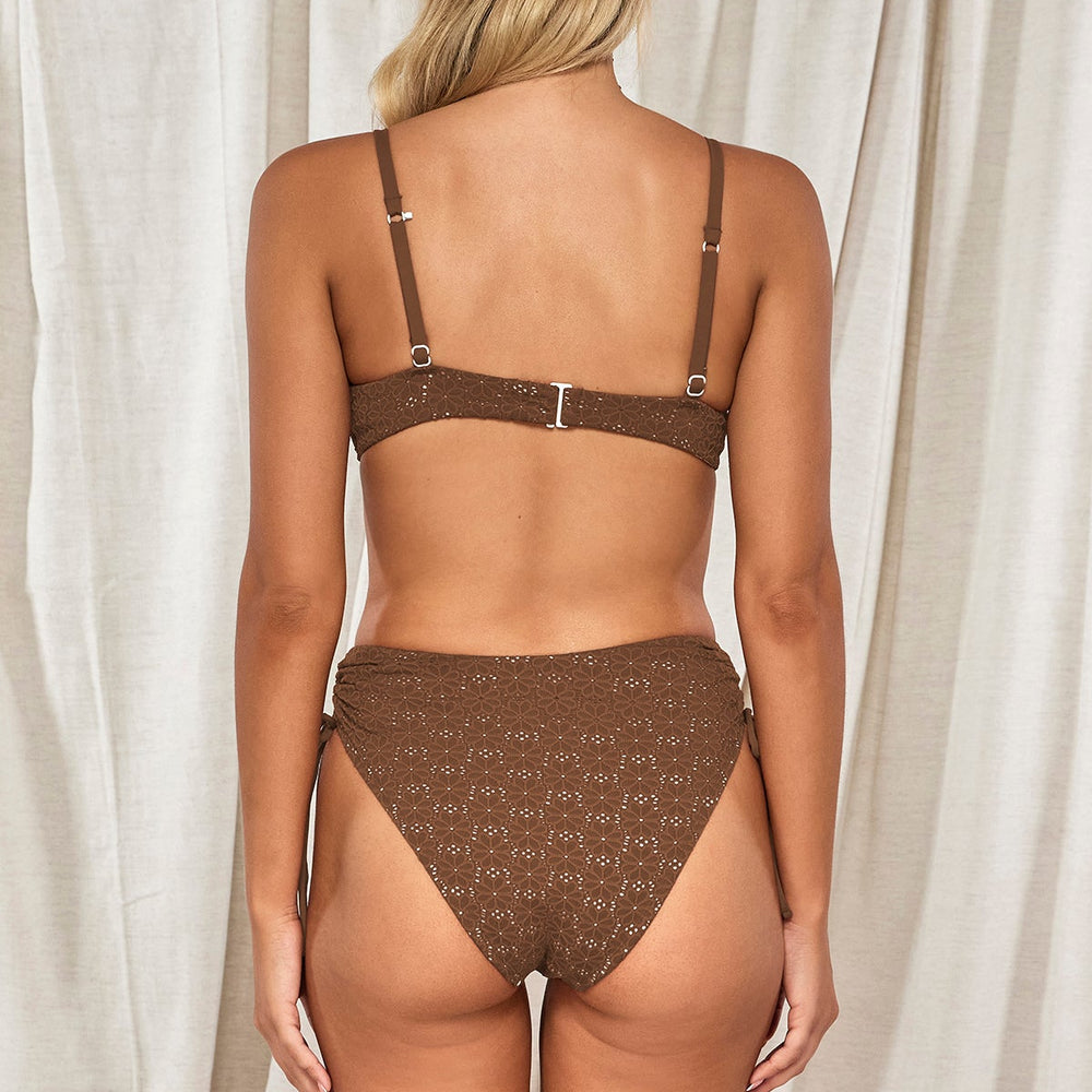 
                      
                        Swim Systems Cocoa Daisy Eyelet Malia High Waist Bottom
                      
                    