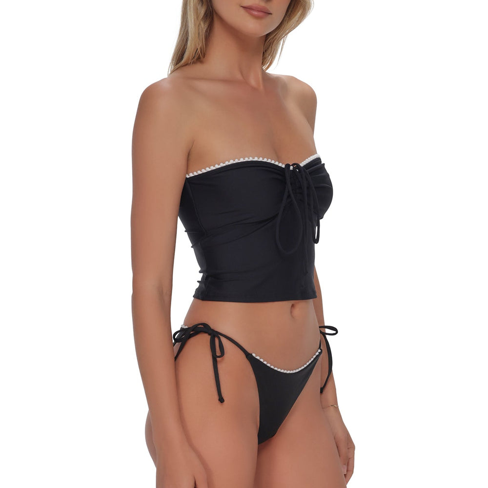 
                      
                        Swim Systems Black Pom Pom Dolly Crop Top
                      
                    