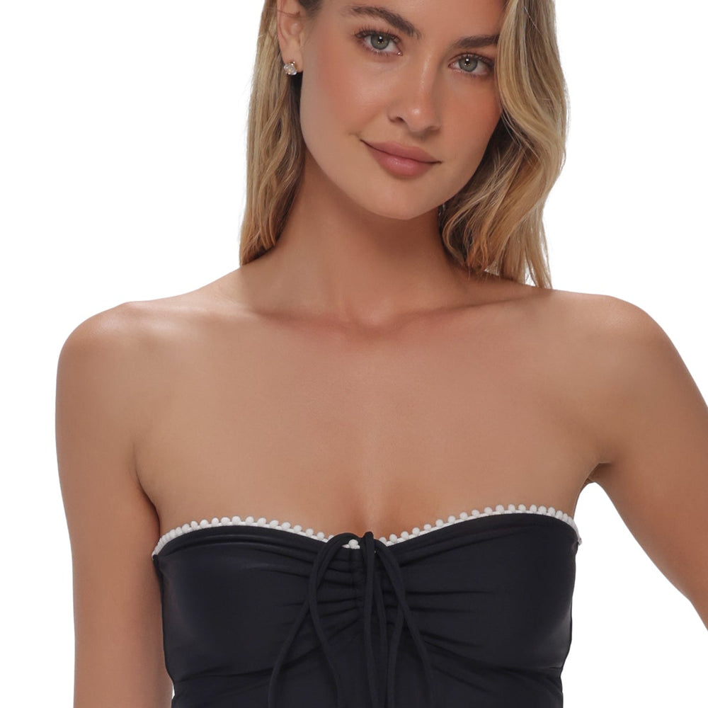 
                      
                        Swim Systems Black Pom Pom Dolly Crop Top
                      
                    