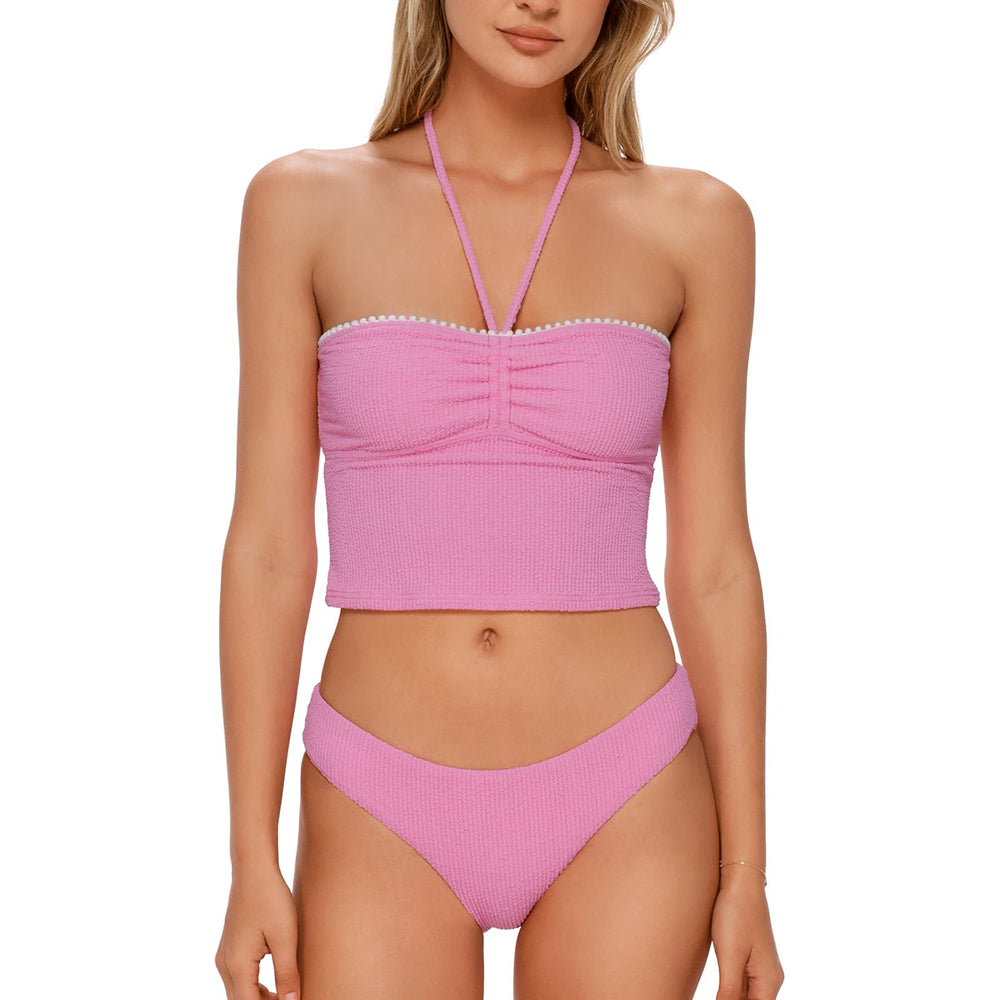 
                      
                        Swim Systems Cotton Candy Scrunch Pom Pom Dolly Crop Top
                      
                    