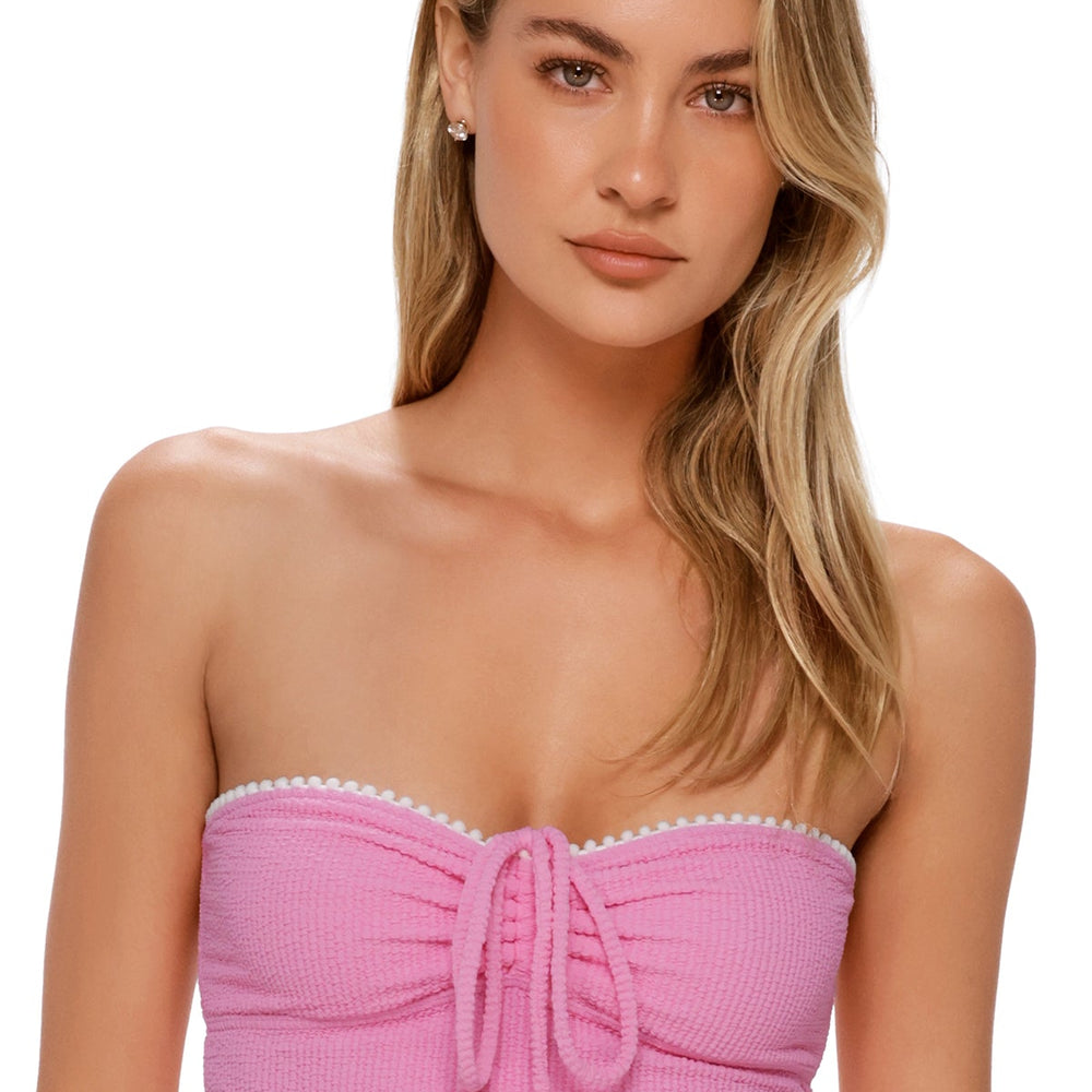 
                      
                        Swim Systems Cotton Candy Scrunch Pom Pom Dolly Crop Top
                      
                    