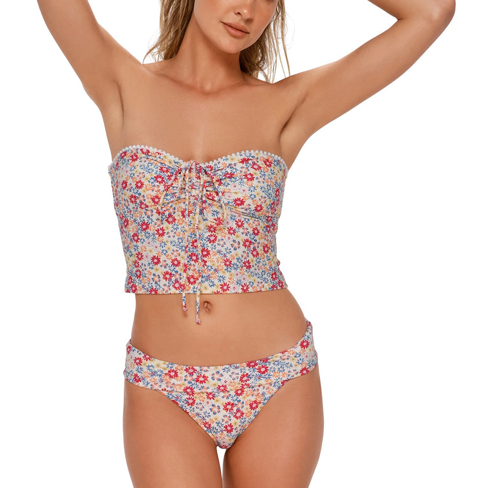 Swim Systems Prairie Petals Pom Pom Dolly Crop Top