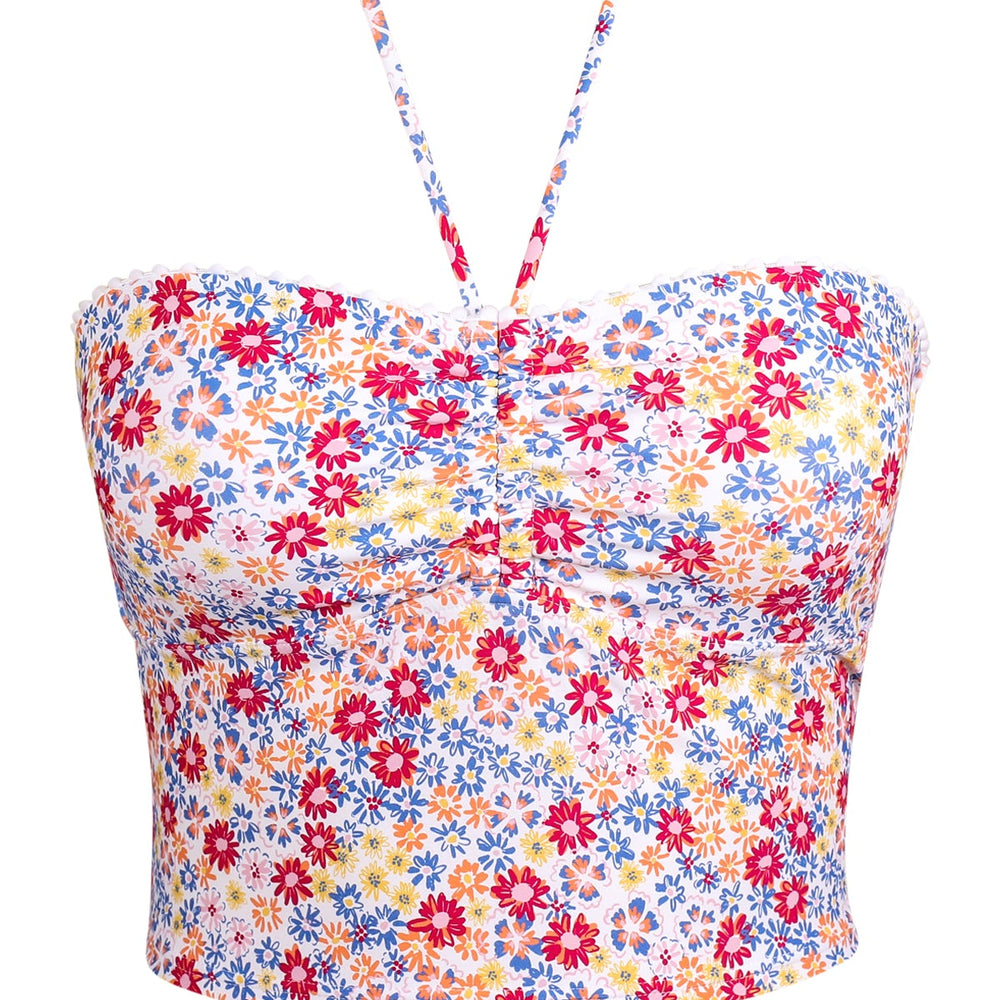 
                      
                        Swim Systems Prairie Petals Pom Pom Dolly Crop Top
                      
                    