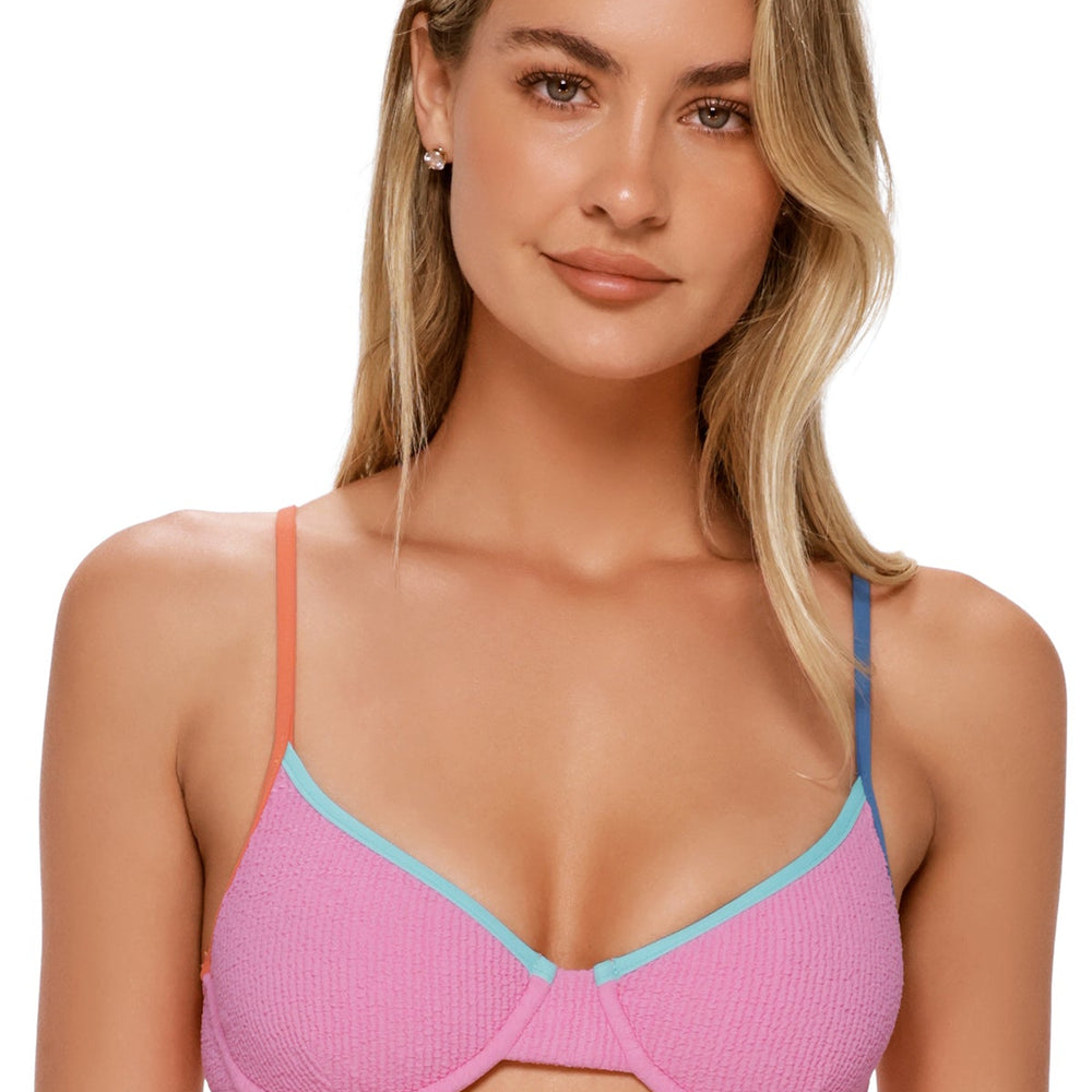 Swim Systems Cotton Candy Scrunch Addie Underwire Top