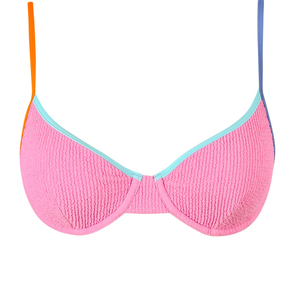 
                      
                        Swim Systems Cotton Candy Scrunch Pom Pom Dolly Crop Top
                      
                    